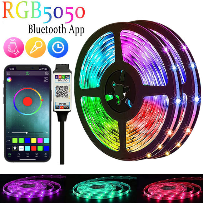 Tira LED RGB con Bluetooth y Mando a Distancia