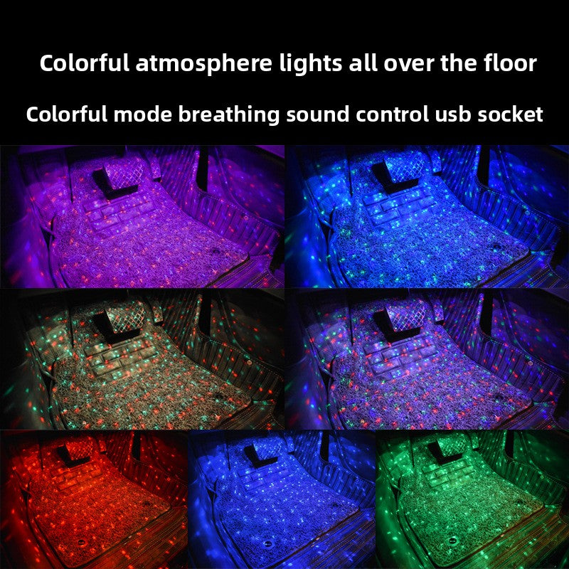 Luces LED de Ambiente para Interior de Coche RGB