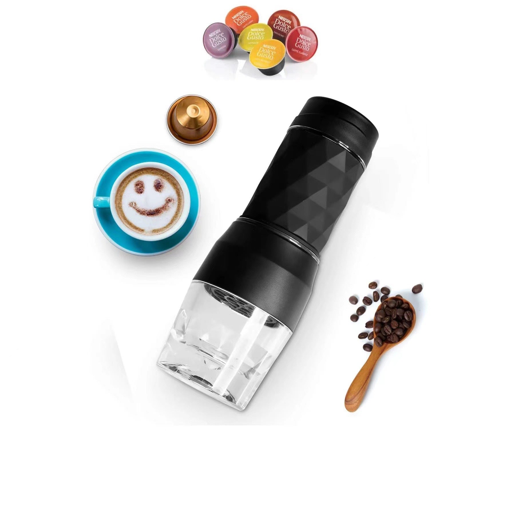 Cafetera Espresso Portátil Manual 80ml