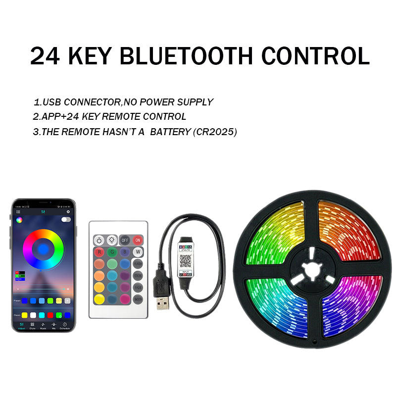 Tira LED RGB con Bluetooth y Mando a Distancia