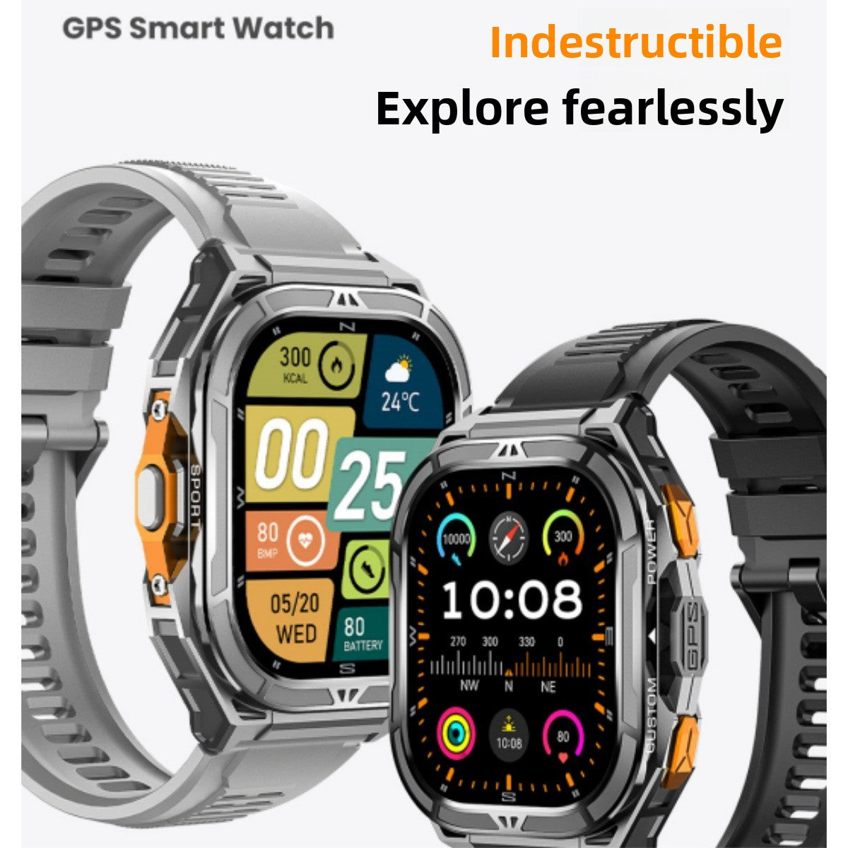 Smartwatch X5 GPS con Monitor de Salud y AMOLED
