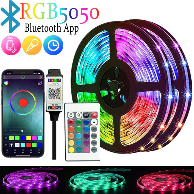 Tira LED RGB con Bluetooth y Mando a Distancia