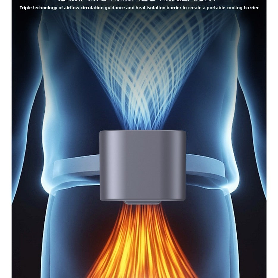 Ventilador de Cuello Portátil con Pantalla LED