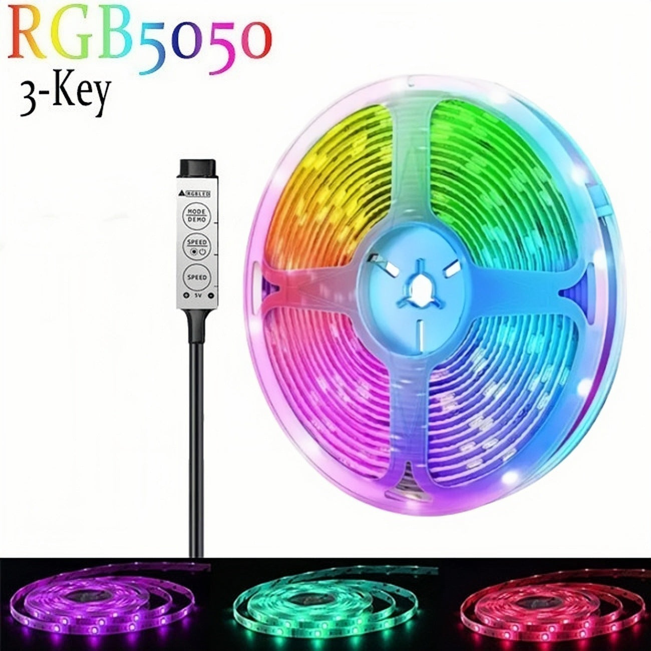 Tira LED RGB con Bluetooth y Mando a Distancia