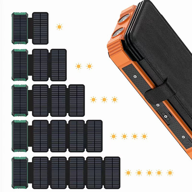 Batería Solar Portátil 20000mAh con Carga Inalámbrica
