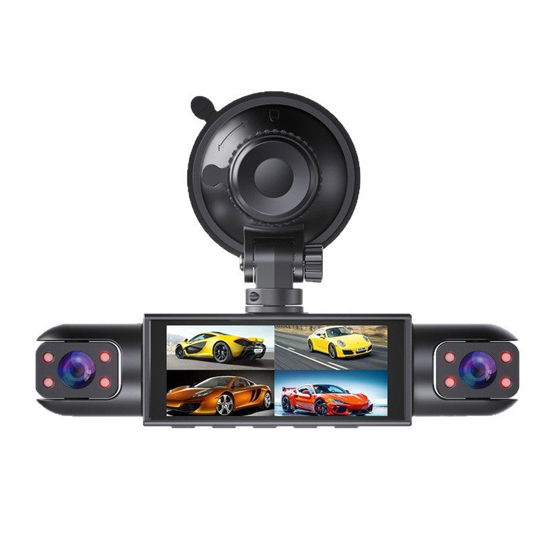 Cámara de Coche con 4 Objetivos y WiFi 1080P
