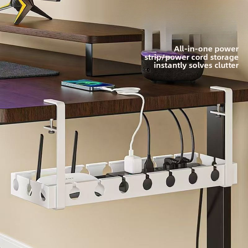 Organizador de Cables bajo Escritorio sin Taladro