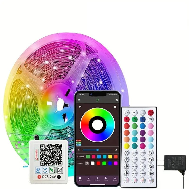Tira LED RGB con Bluetooth y Mando a Distancia