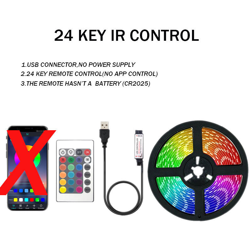 Tira LED RGB con Bluetooth y Mando a Distancia