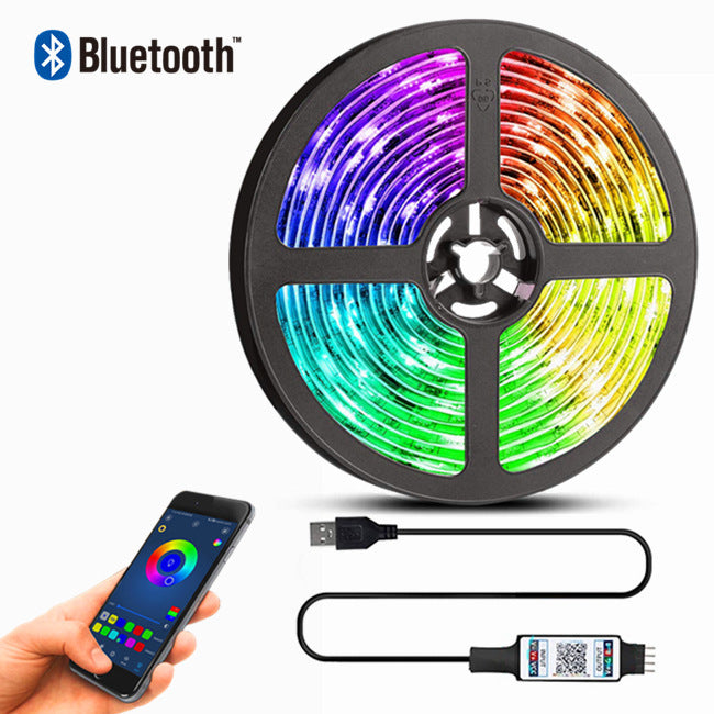 Tira LED RGB con Bluetooth y Mando a Distancia