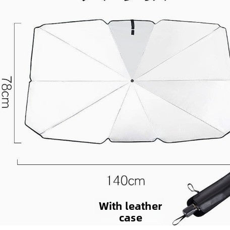 Parasol para Parabrisas de Coche Plateado Telescópico