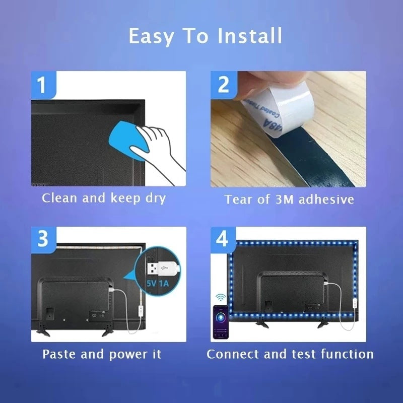 Tira LED RGB con Bluetooth y Mando a Distancia