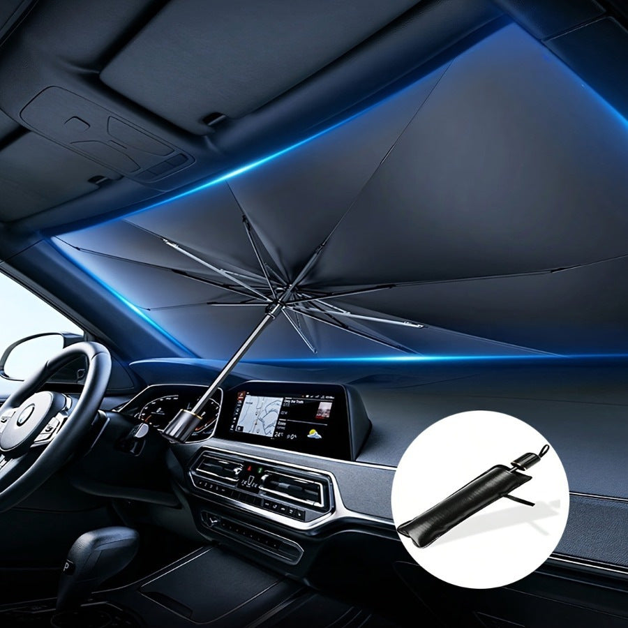 Parasol para Parabrisas de Coche Plateado Telescópico