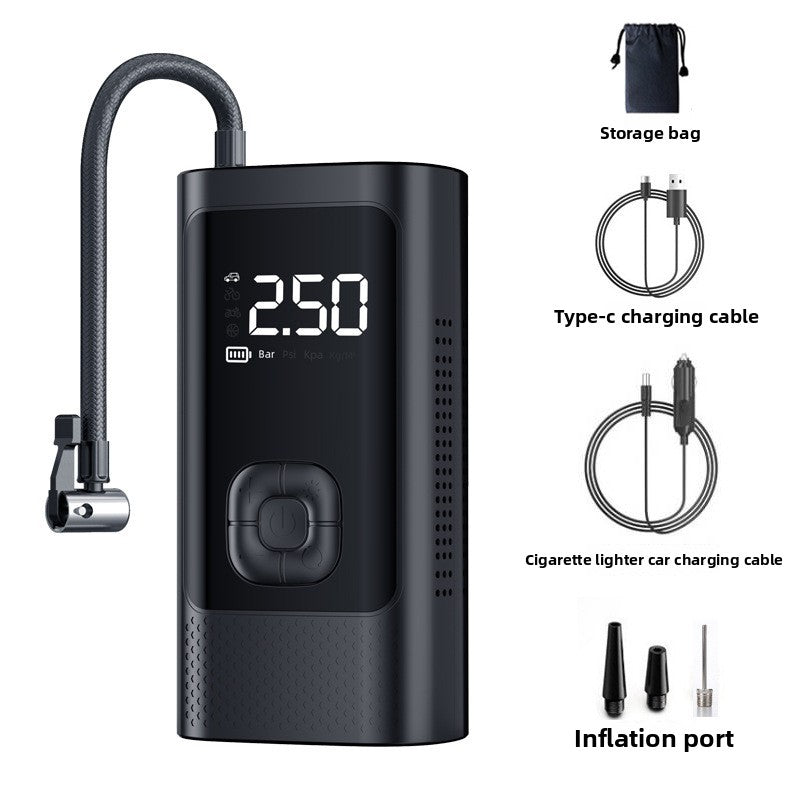 Inflador de Neumáticos Portátil Inalámbrico con Pantalla Digital