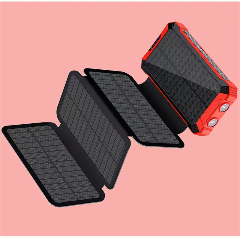 Batería Solar Portátil 20000mAh con Carga Inalámbrica