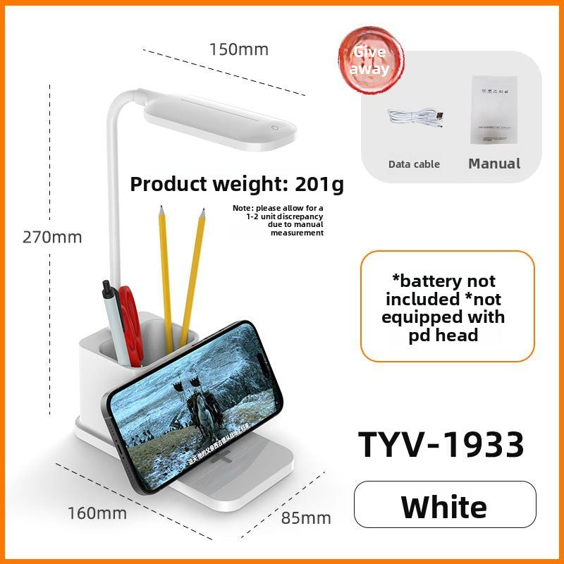 Lámpara de Escritorio LED con Cargador Inalámbrico 15W