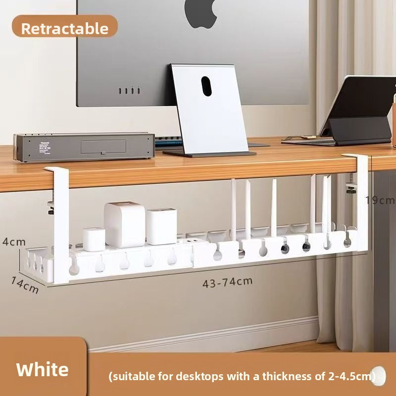 Organizador de Cables bajo Escritorio sin Taladro